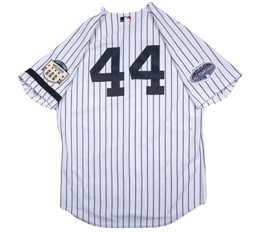 2008 Reggie Jackson Game Worn New York Yankees Home Old Timers Game Jersey (MEARS A10 & Steiner)